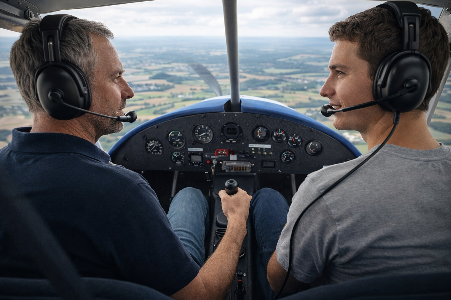 Pilot für einen Tag ab Chemnitz – Ultraleichtflugzeug über Erzgebirge & Sachsen